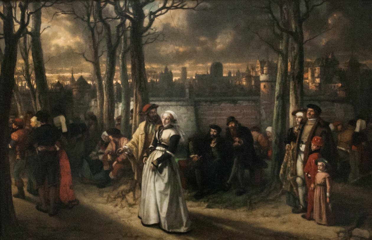 Ein Spaziergang außerhalb der Mauern von Jan August Hendrik Leys