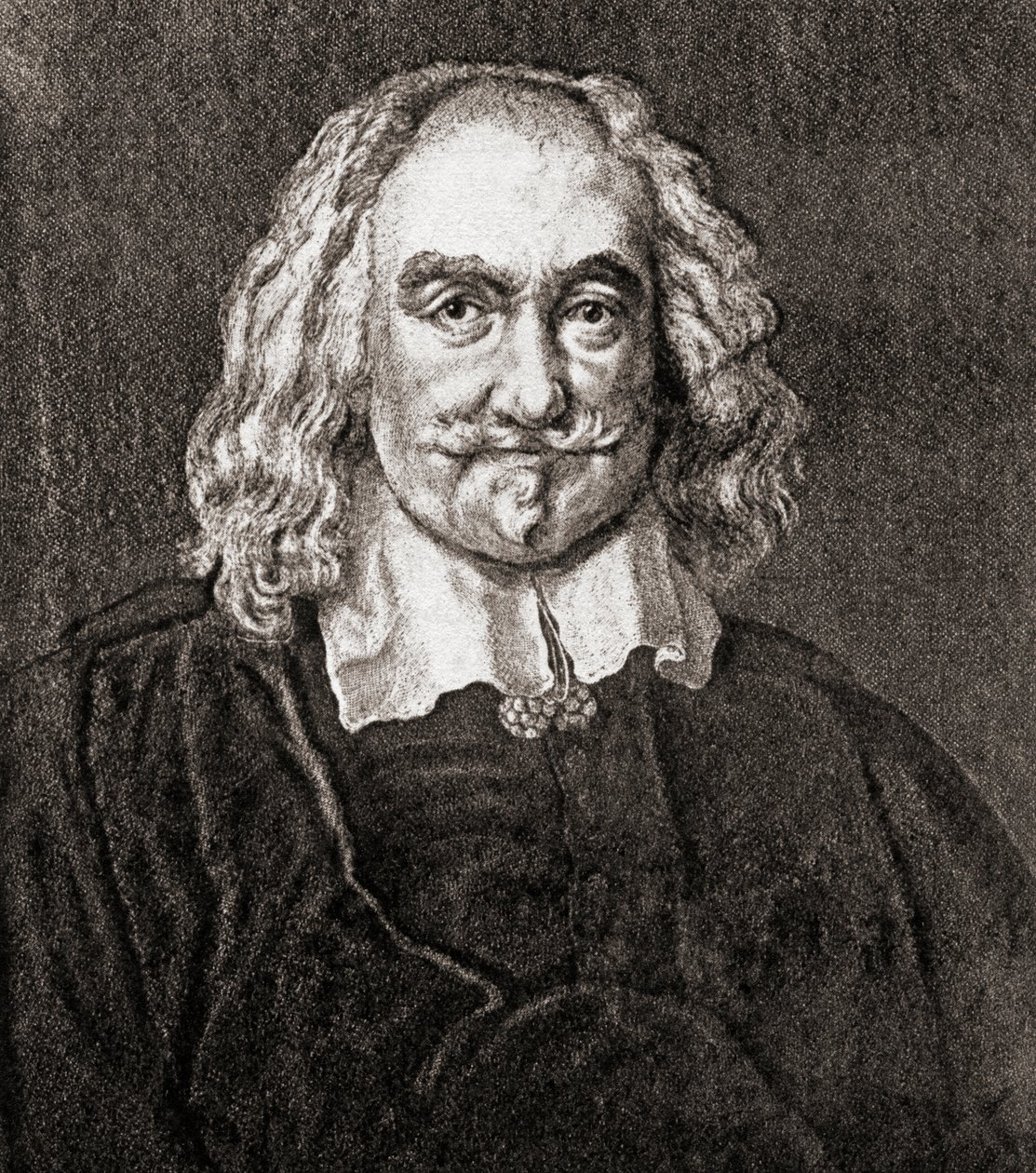Thomas Hobbes von Malmesbury (Gravur) von Jan Baptist (after) Jaspers