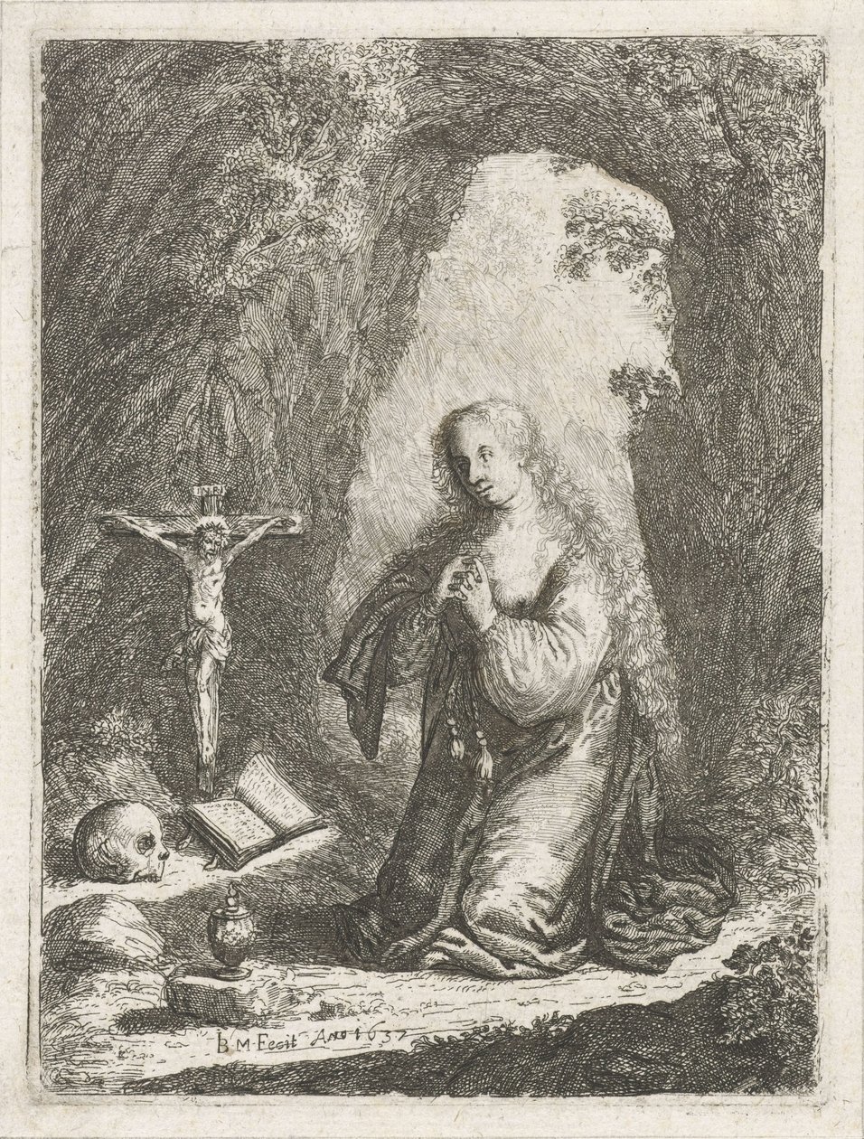 Die reuige Maria Magdalena von Jan Barentsz. Muyckens