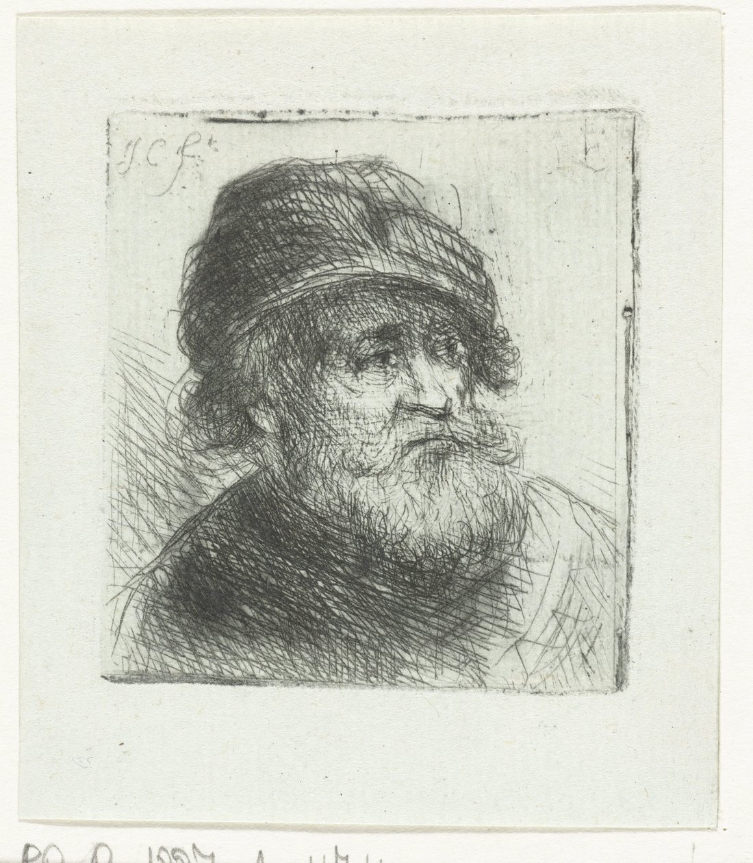 Alter Mann mit Turban von Jan Chalon