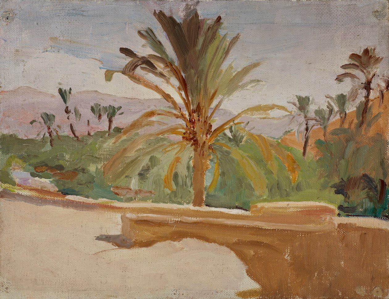 Biskra (Oase mit Palmen) von Jan Ciągliński