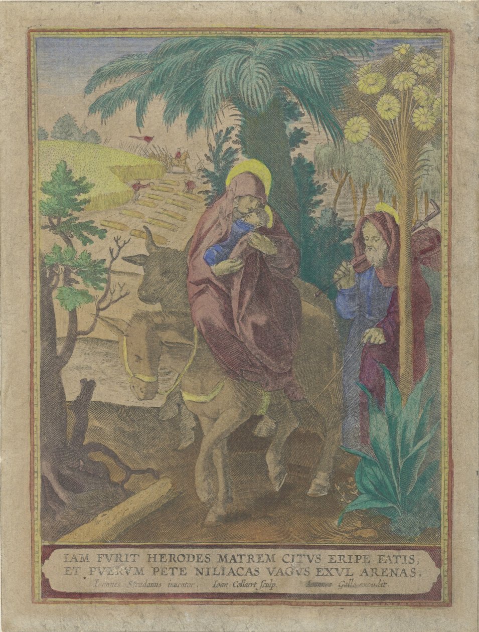 Flucht nach Ägypten von Jan Collaert (II)