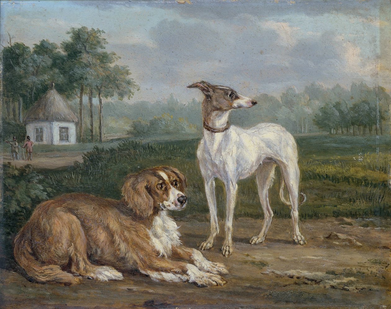 Zwei Hunde von Jan Dasveldt