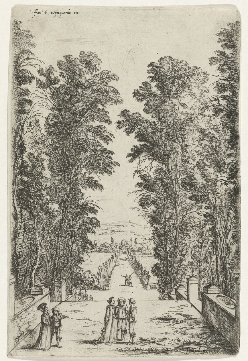 Terrasse in einem Park von Jan Fouceel
