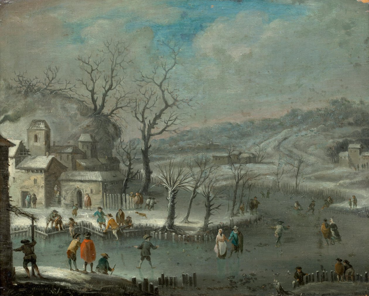 Holländische Winterlandschaft von Jan Griffier