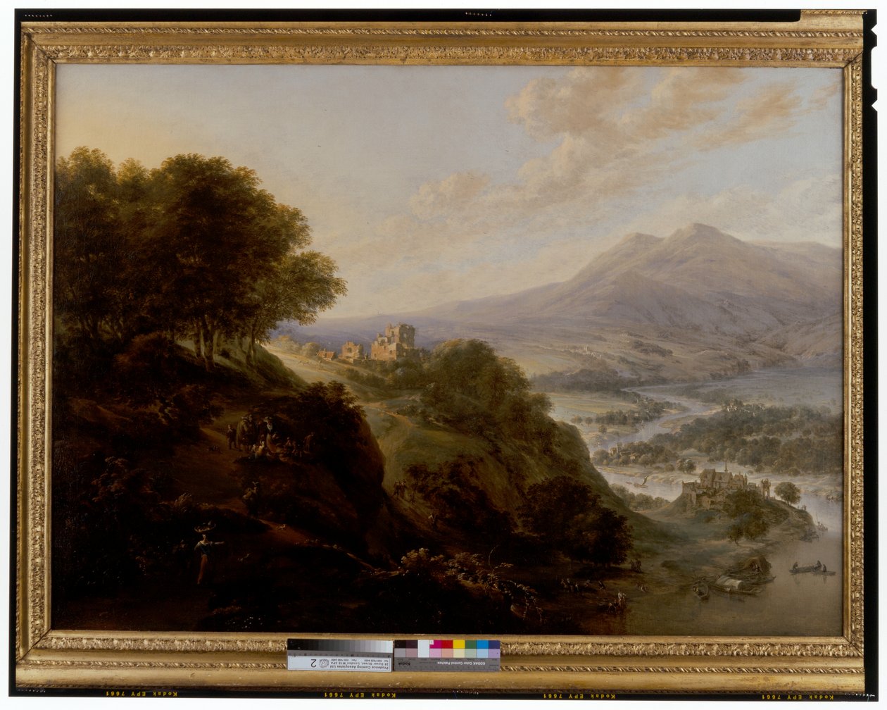 Weite Flusslandschaft von Jan Griffier