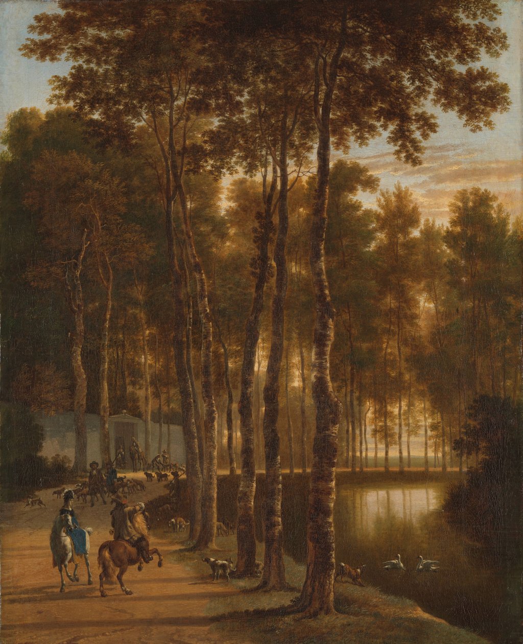 Die Birkenallee von Jan Hackaert
