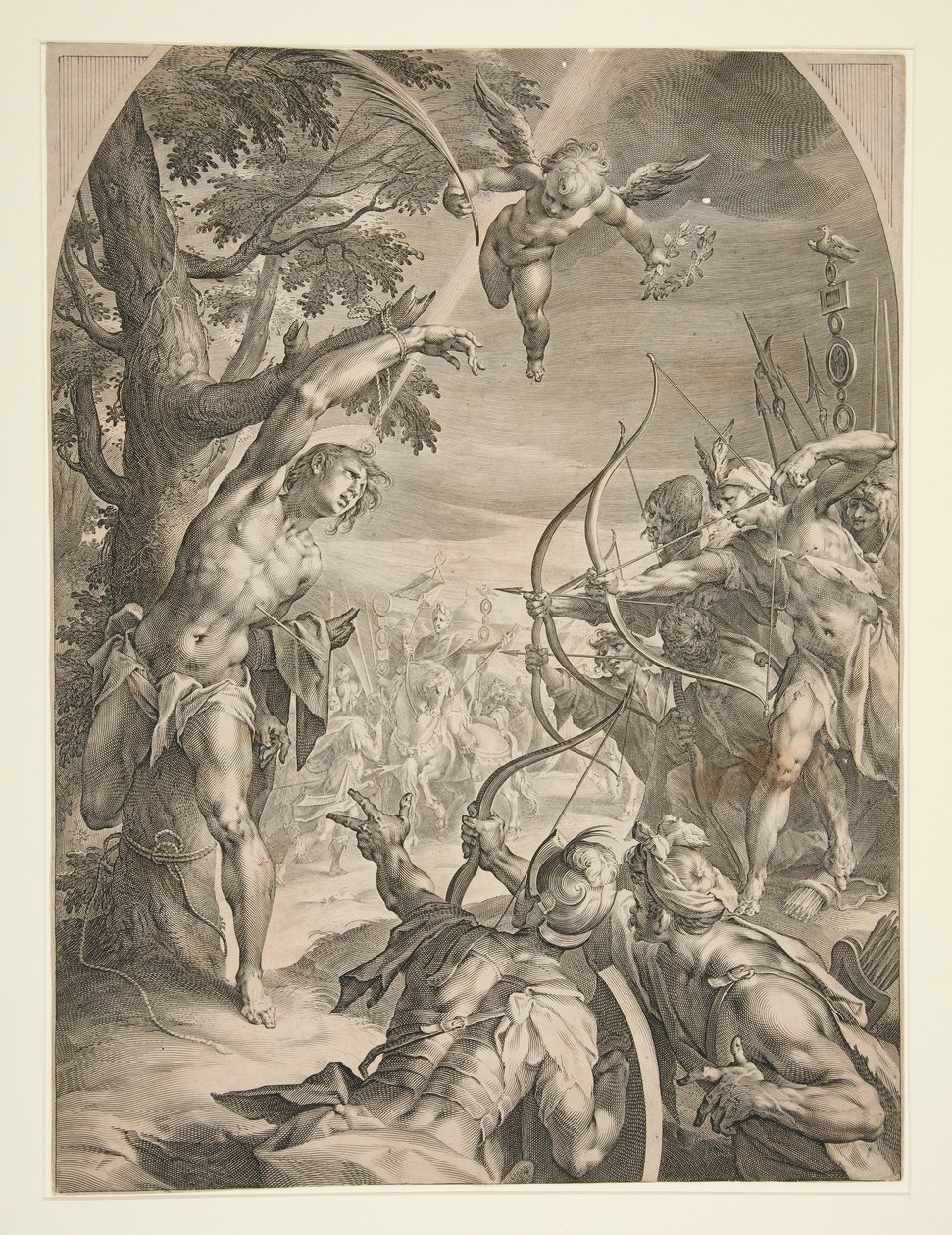 Martyrium des heiligen Sebastian von Jan Harmensz. Muller