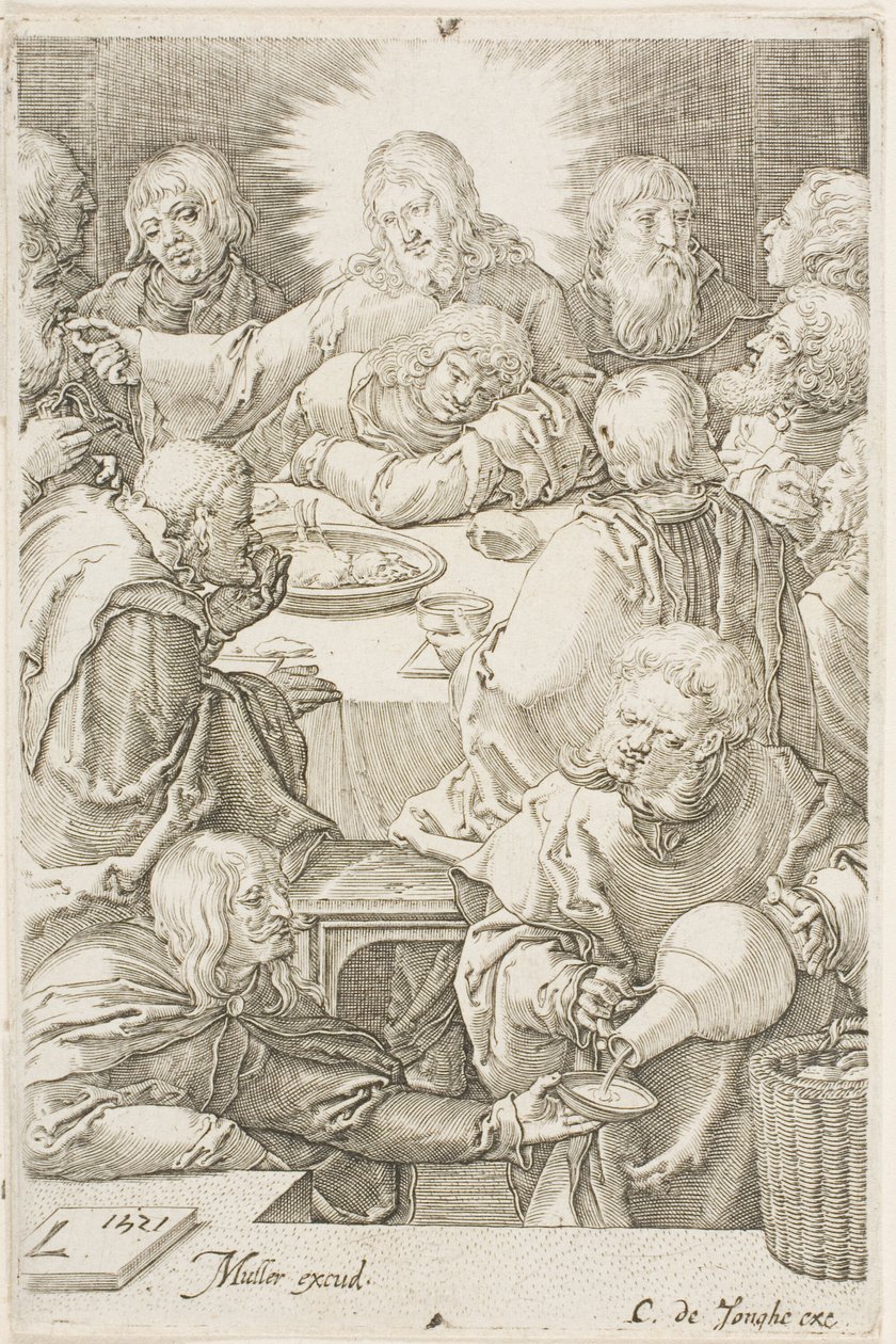 Das letzte Abendmahl von Jan Harmensz. Muller