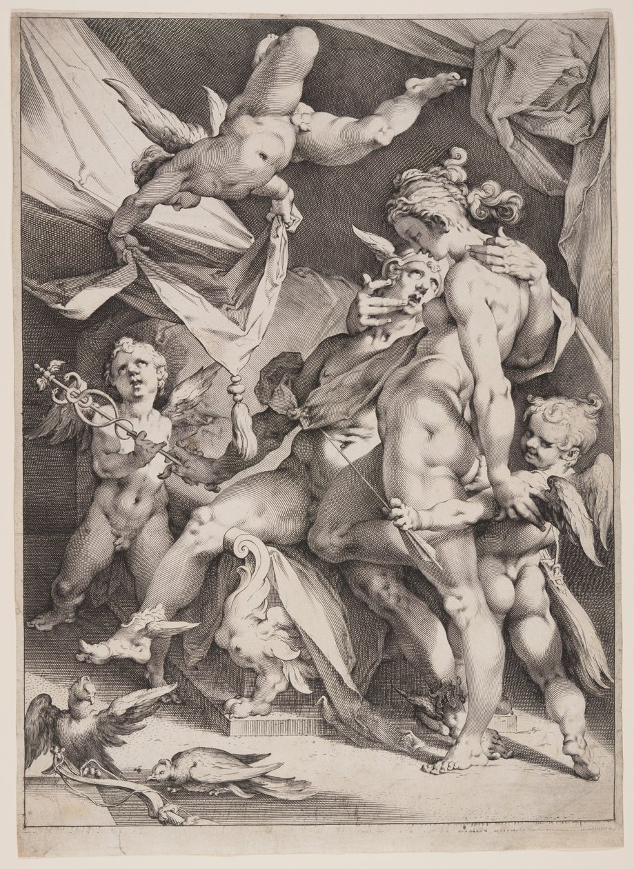 Venus und Merkur von Jan Harmensz. Muller