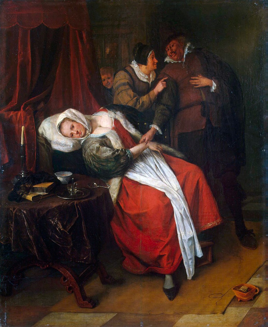 Arztbesuch, ca. 1660 von Jan Havicksz Steen