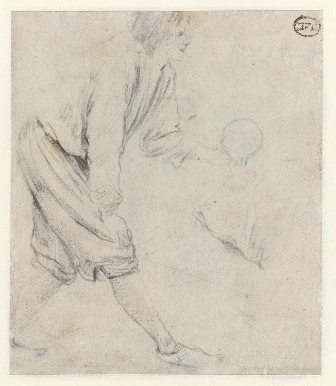 Studie eines Mannes beim Kegeln von Jan Havicksz. Steen