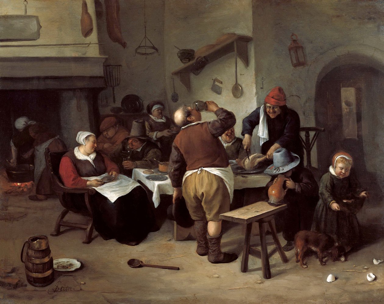 Die fette Küche von Jan Havickszoon Steen