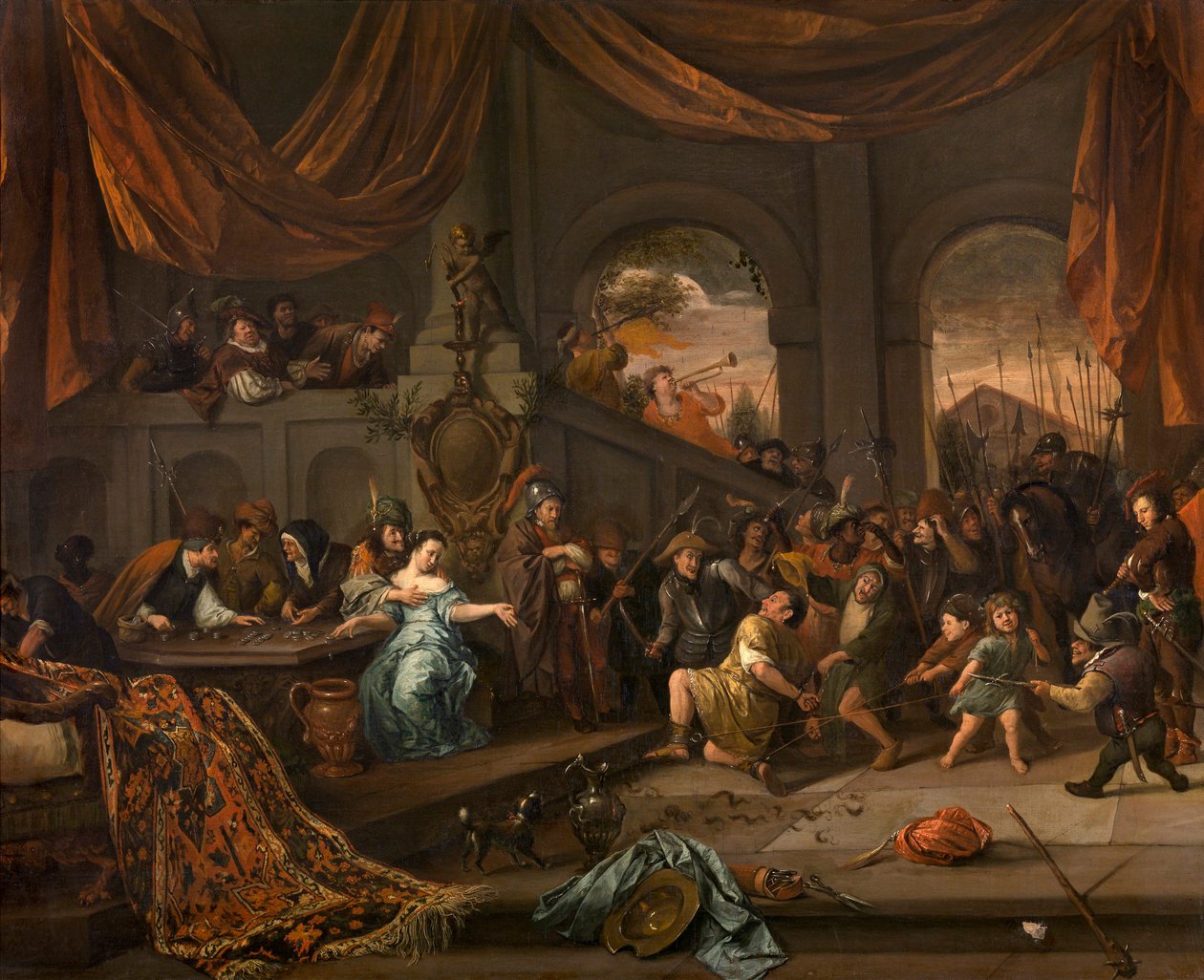 Die Verspottung Samsons von Jan Havickszoon Steen