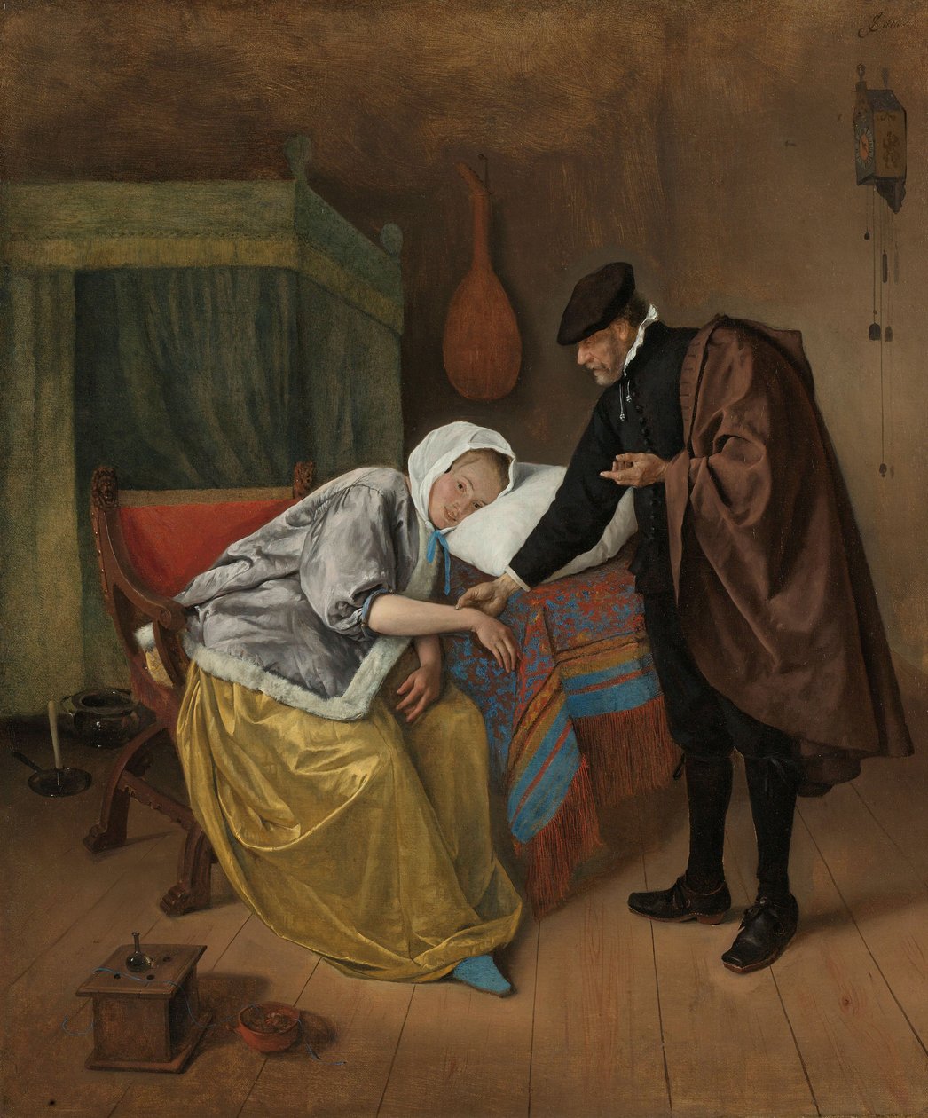 Die kranke Frau von Jan Havickszoon Steen