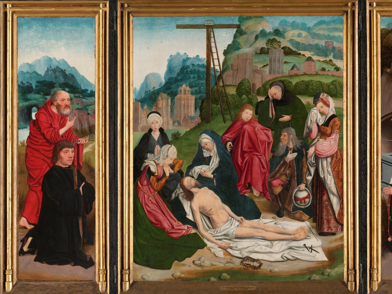 Triptychon mit der Beweinung von Jan Jansz Mostaert