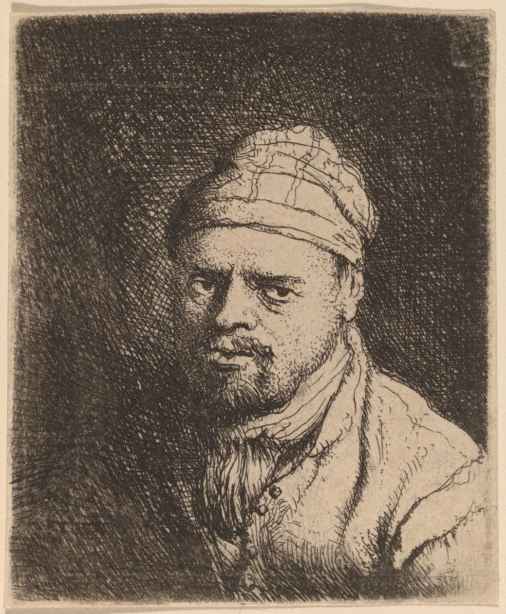 Büste eines Kochs mit Mütze von Jan Lievens