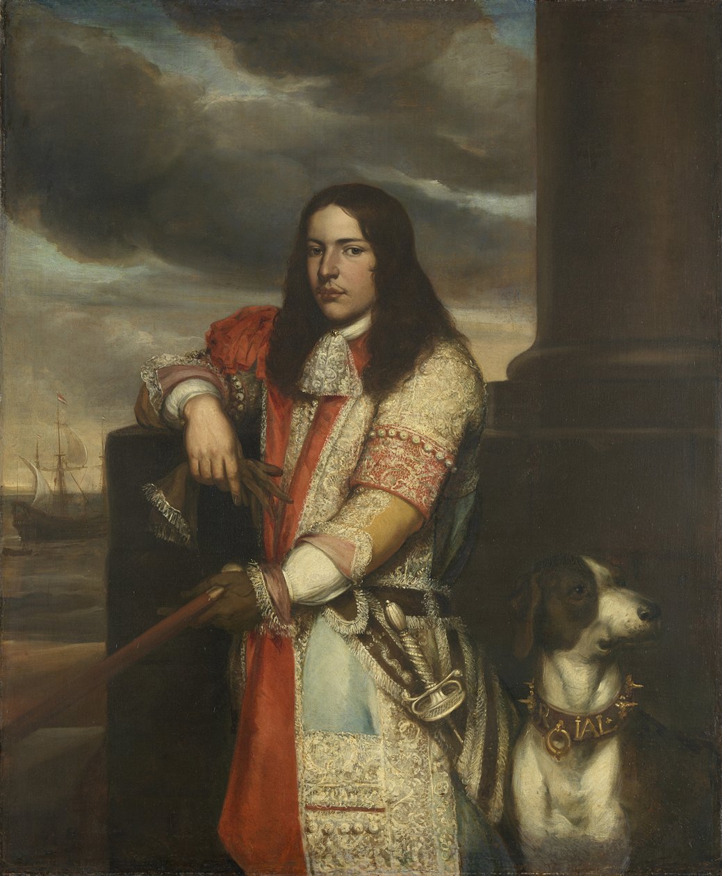 Engel de Ruyter 1649-1683, niederländischer Vizeadmiral, 1680 von Jan Lievens
