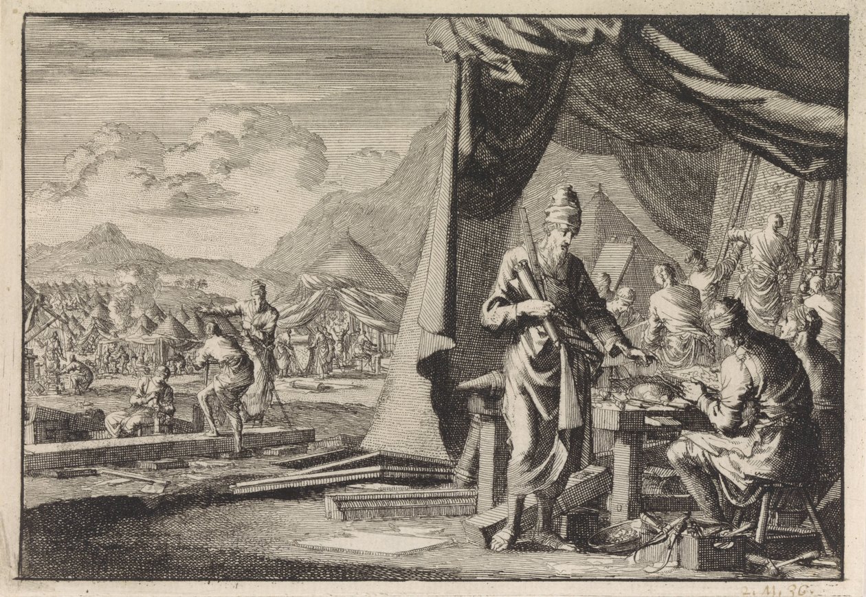Bau des Tabernakels von Jan Luyken