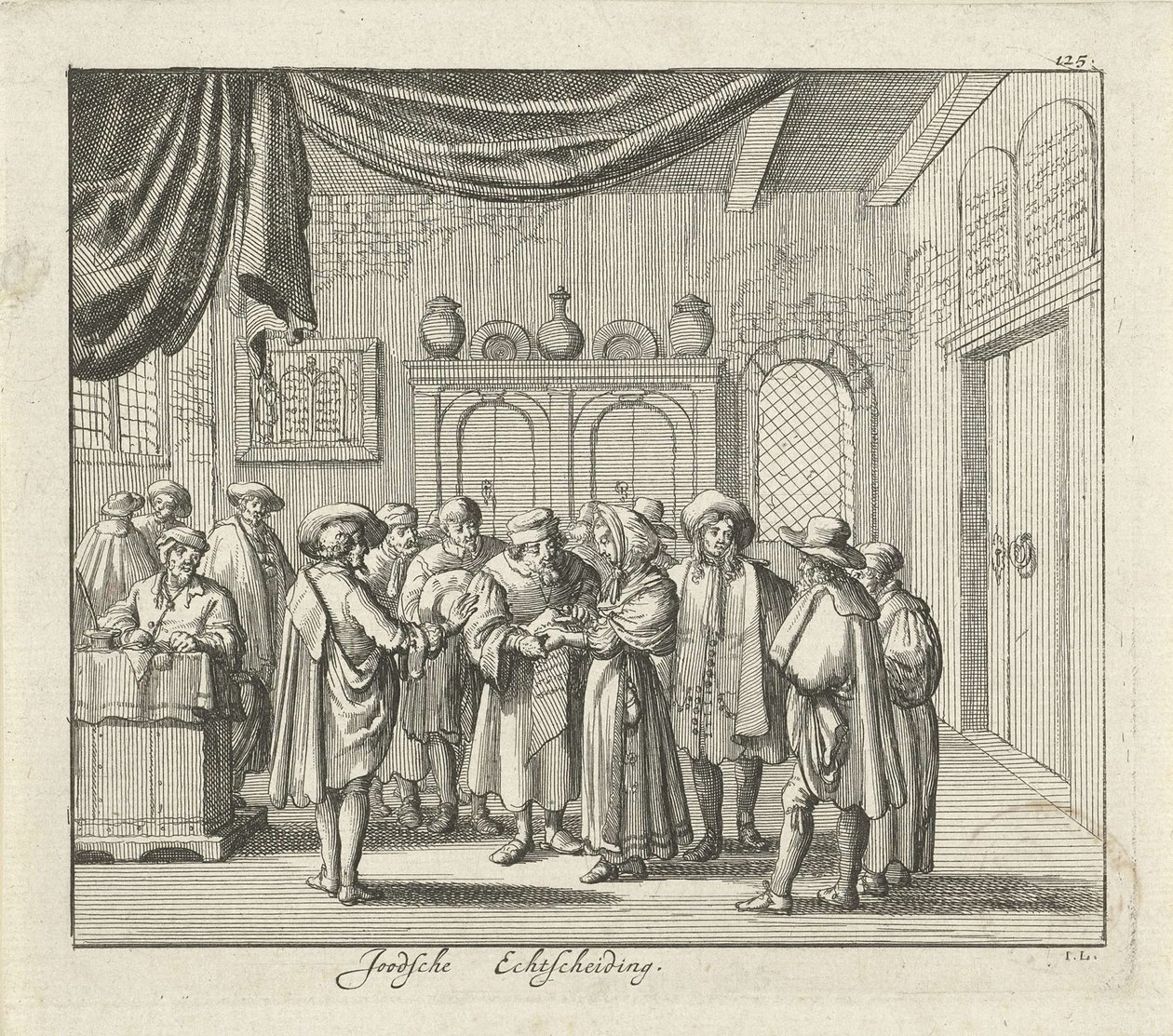 Jüdische Scheidung von Jan Luyken