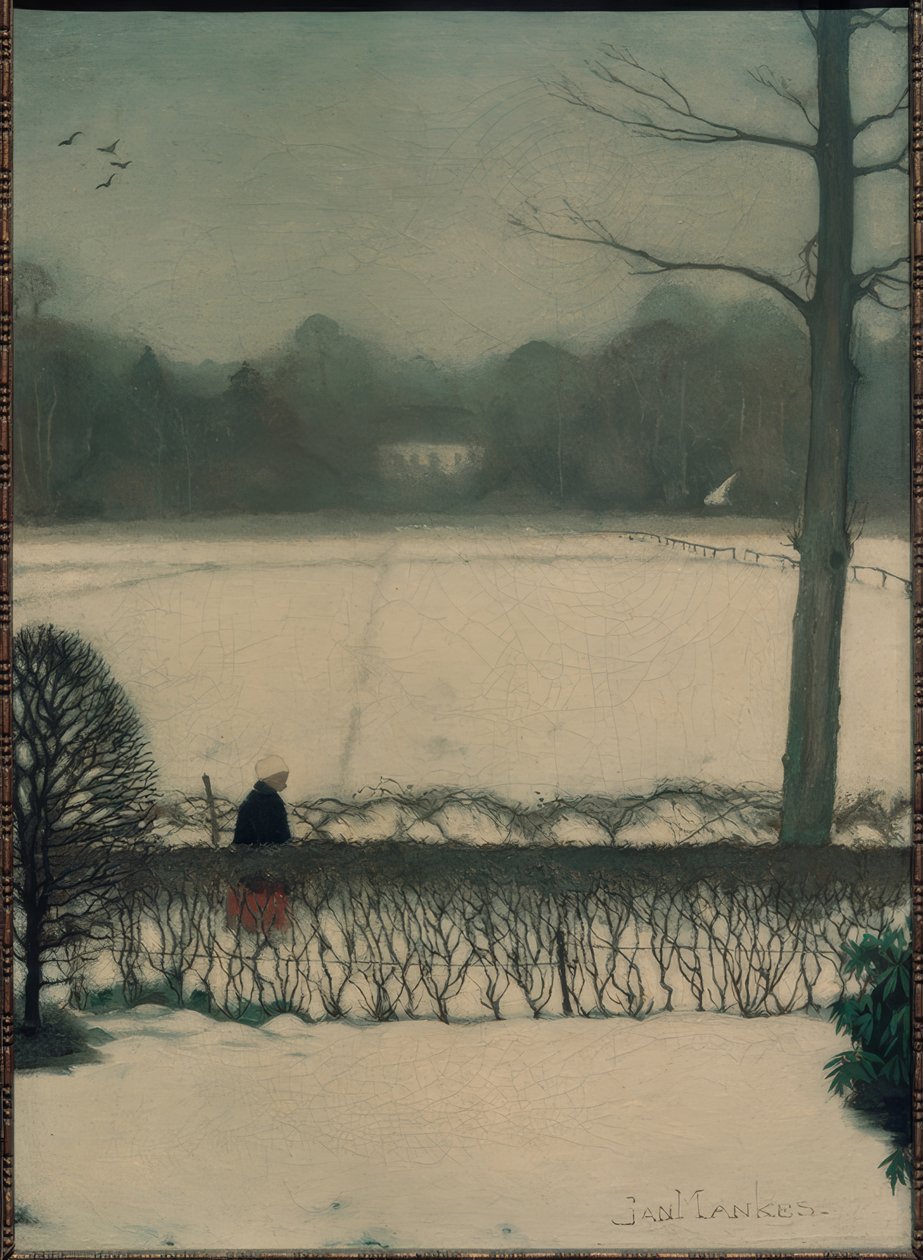 Aussicht aus dem Atelier in Eerbeek von Jan Mankes