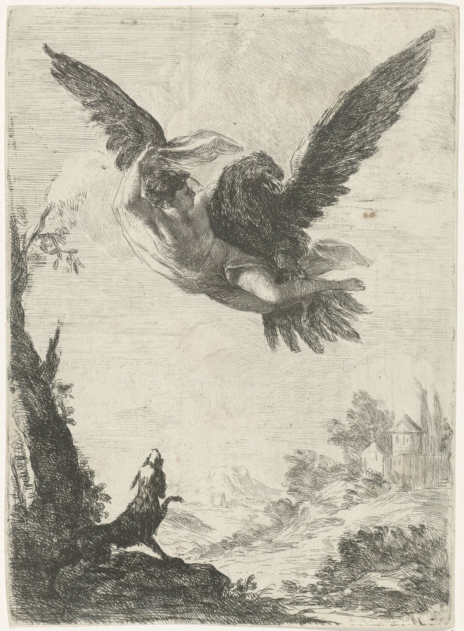 Jupiter entführt Ganymed von Jan Miel