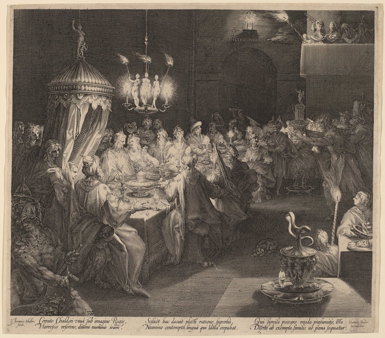 Belsazars Festmahl von Jan Muller