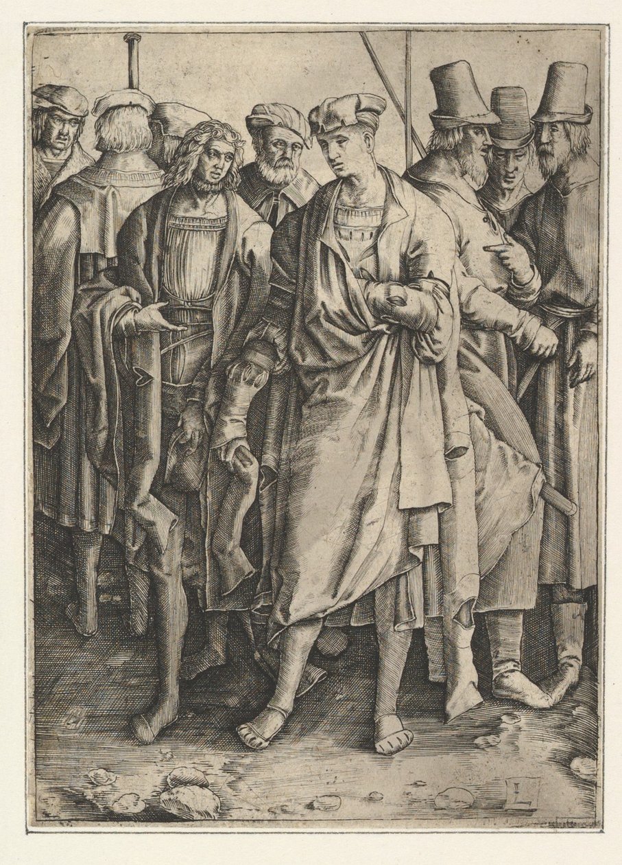 Gruppe bewaffneter Männer, Kopie, o.D. von Jan Muller
