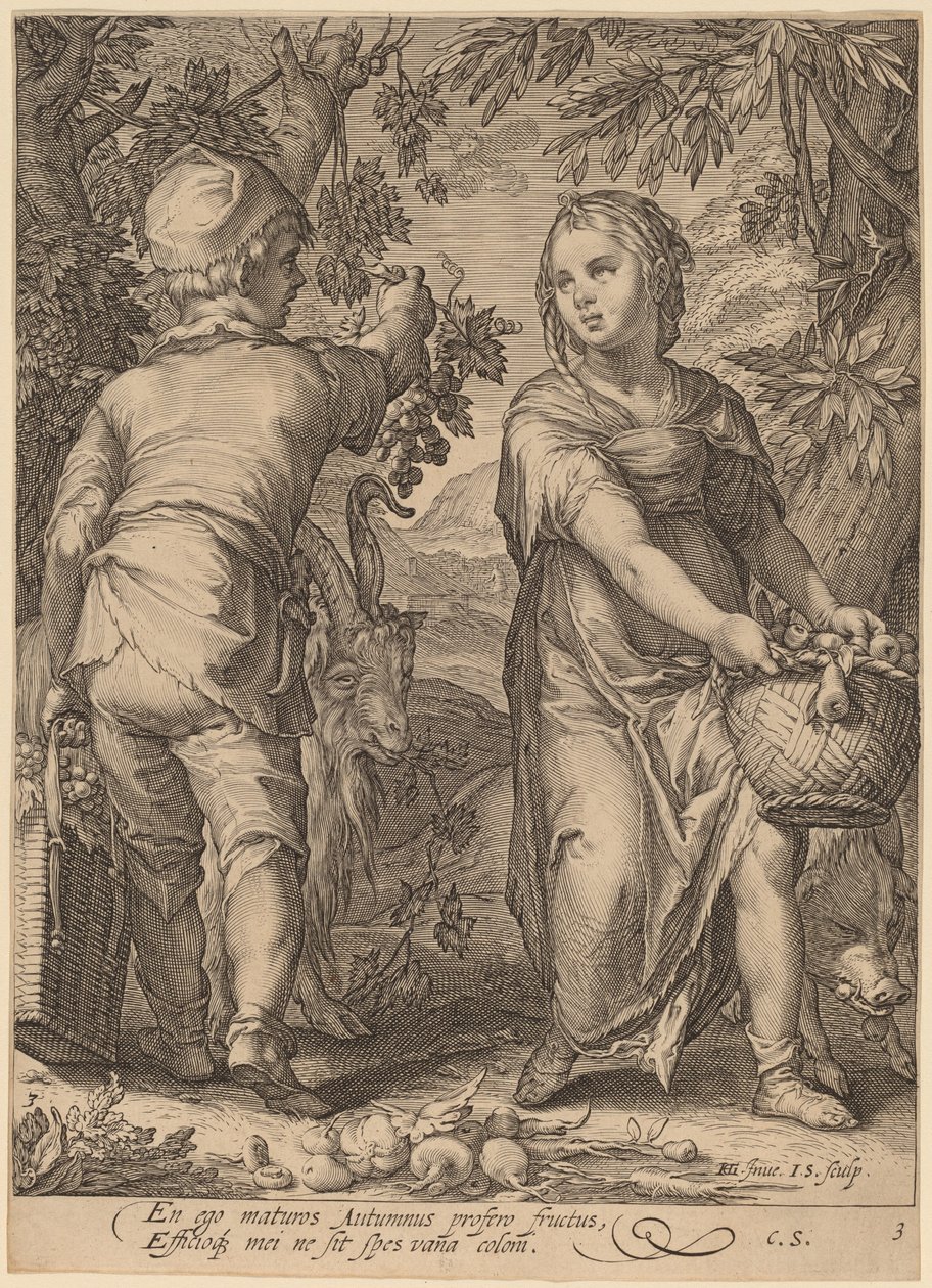 Herbst von Jan Pietersz Saenredam after Hendrik Goltzius