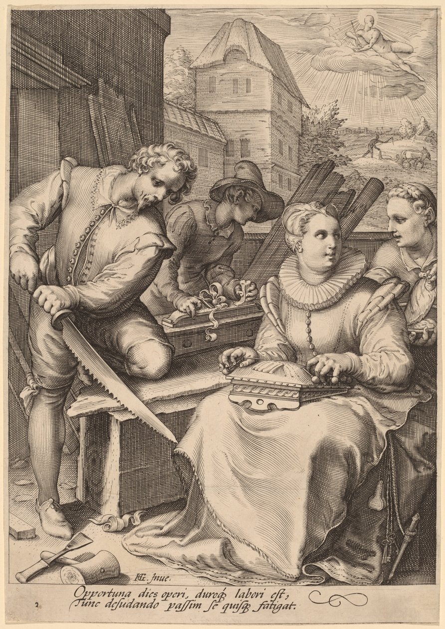 Mittag von Jan Pietersz Saenredam, after Hendrik Goltzius