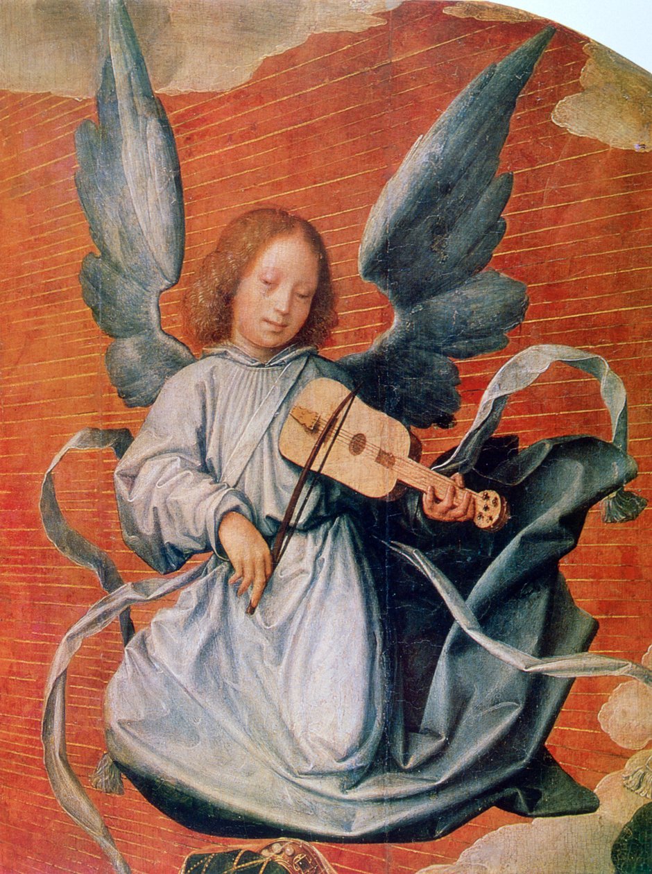 Die Jungfrau in Herrlichkeit (Detail), 1524 von Jan Provoost
