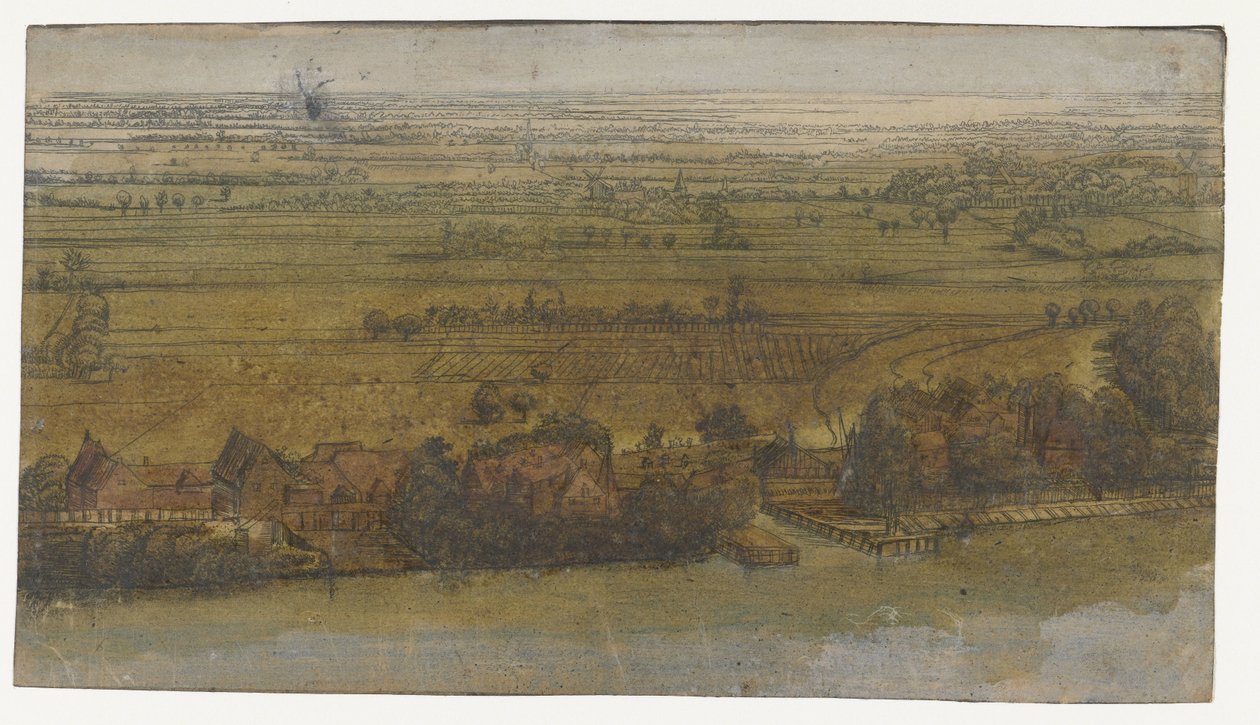 Dorf an einem Fluss von Jan Ruyscher