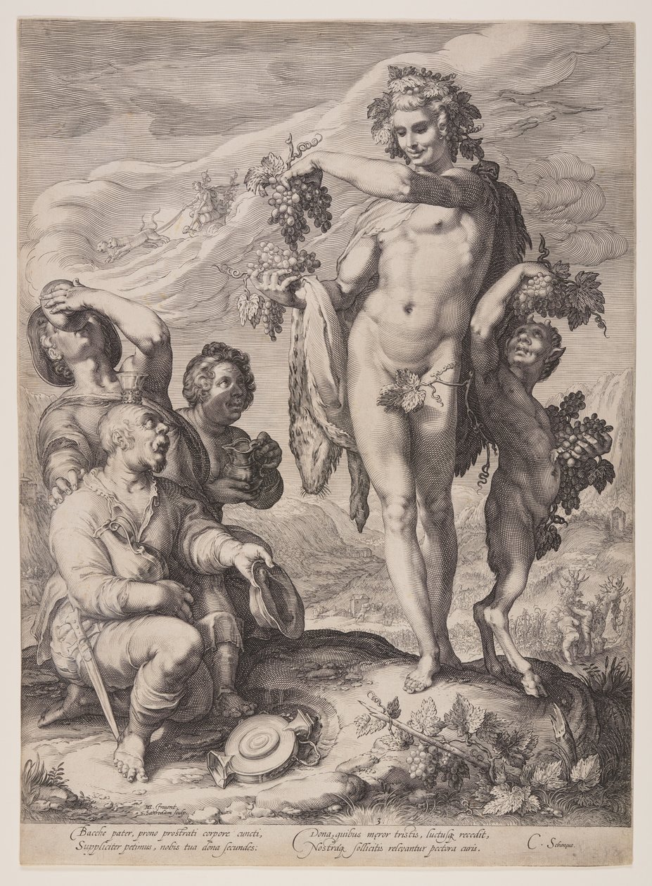 Huldigung an Bacchus von Jan Saenredam