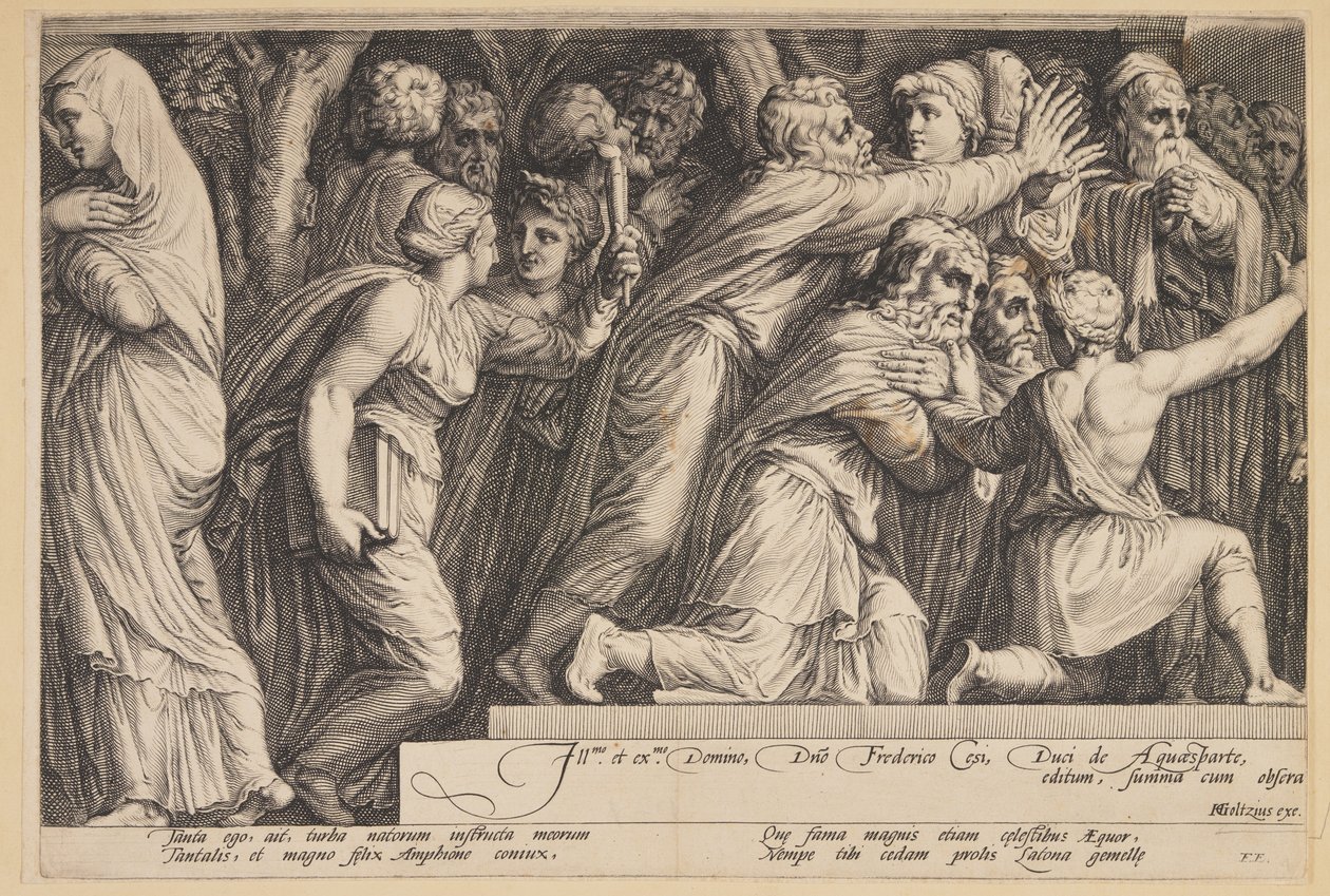 Die Bestrafung der Niobe (Tafel 4) von Jan Saenredam