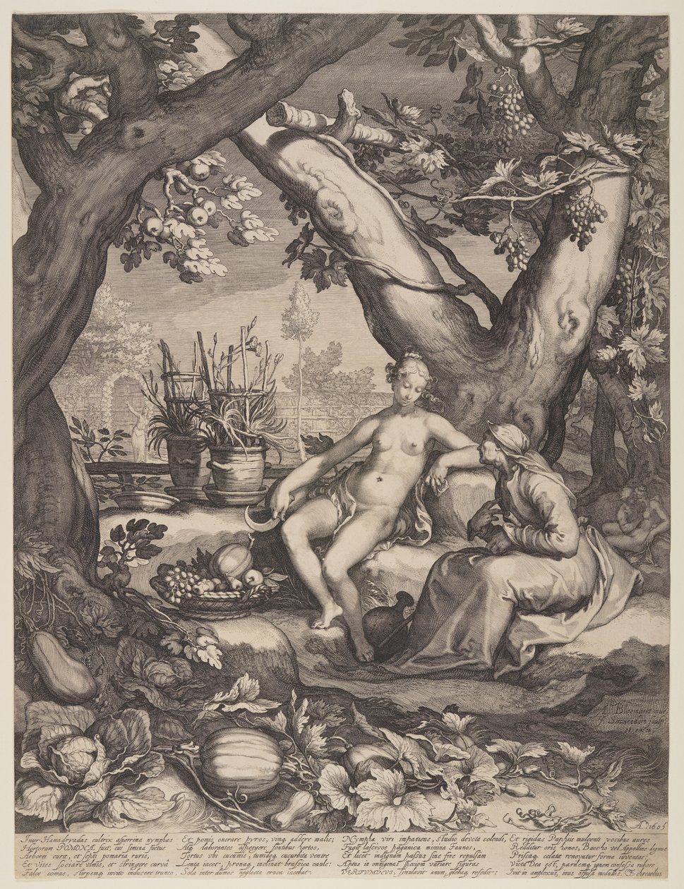 Vertumnus und Pomona von Jan Saenredam