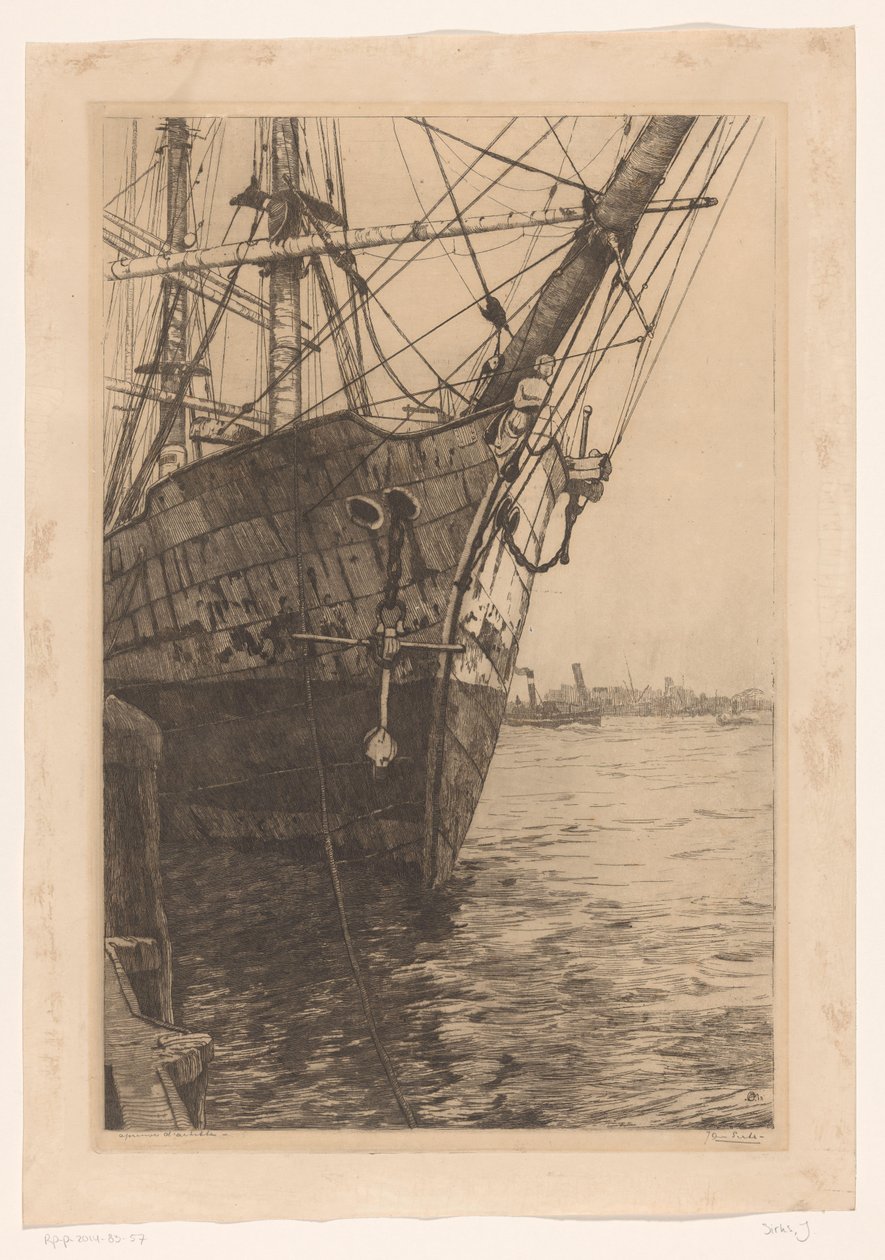 Bug eines Schiffes von Jan Sirks (signed by artist)