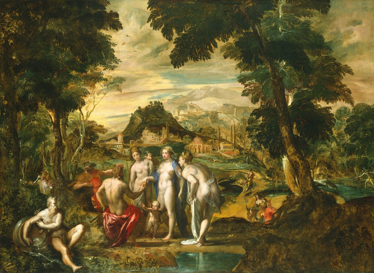 Das Urteil des Paris, spätes 16. Jahrhundert von Jan Soens