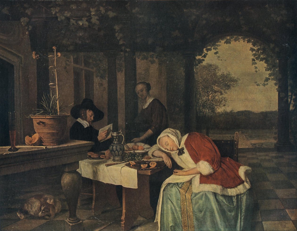 Nach dem Essen von Jan Steen