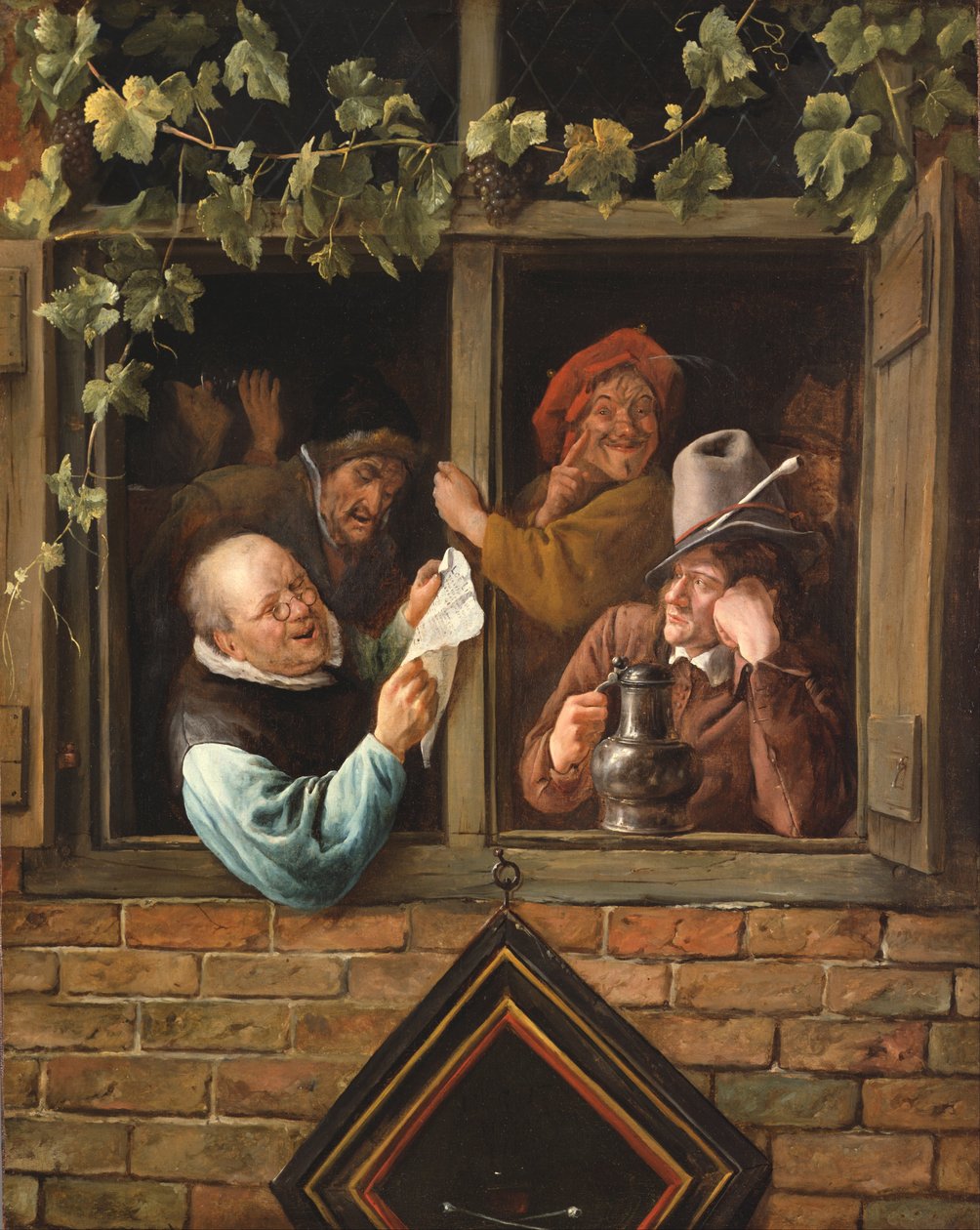 Rhetoriker am Fenster von Jan Steen