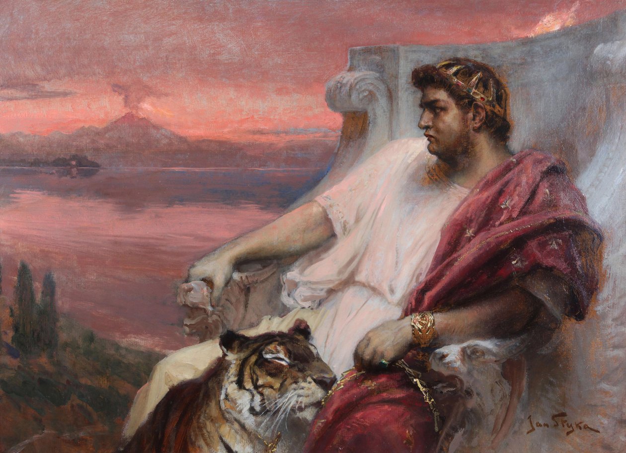 Nero in Baiae, von Styka, Jan von Jan Styka