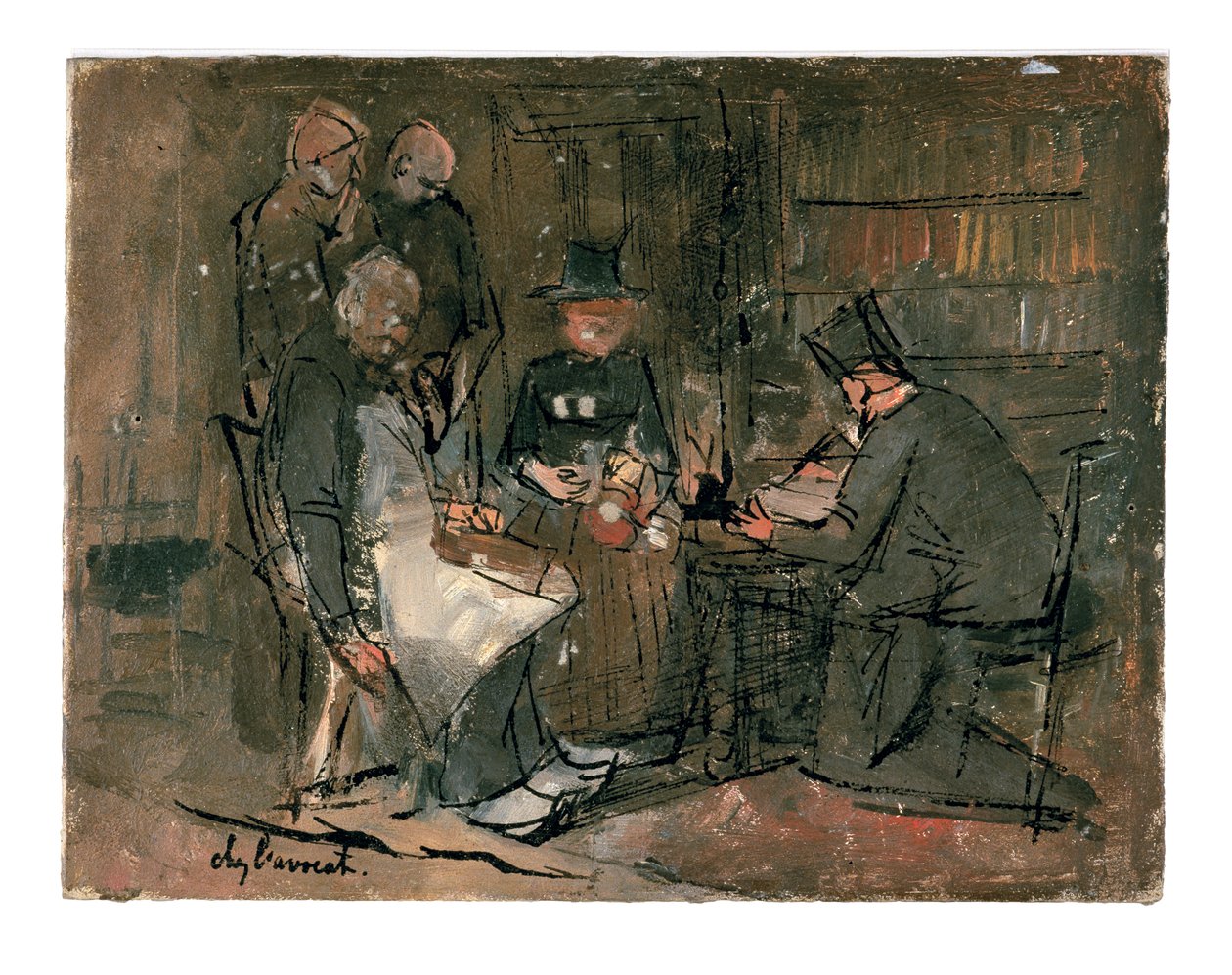Das Büro des Anwalts (Studie) von Jan Toorop