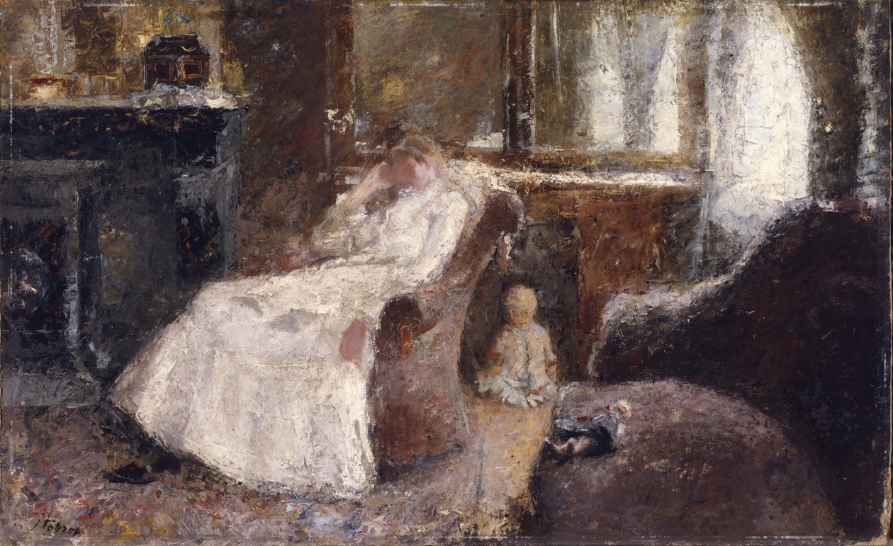Frau in Weiß von Jan Toorop