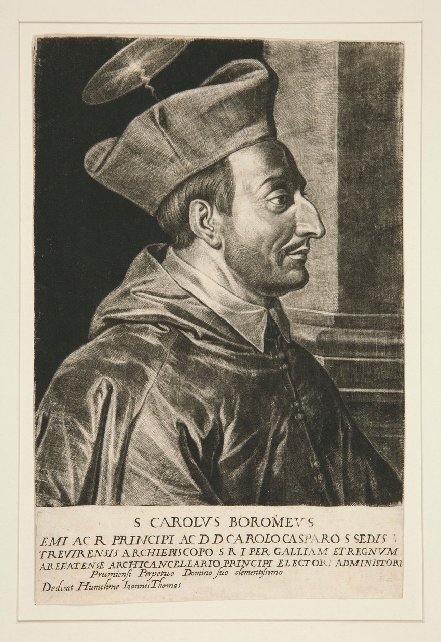 Porträt von Saint Charles Borromeo von Jan Thomas