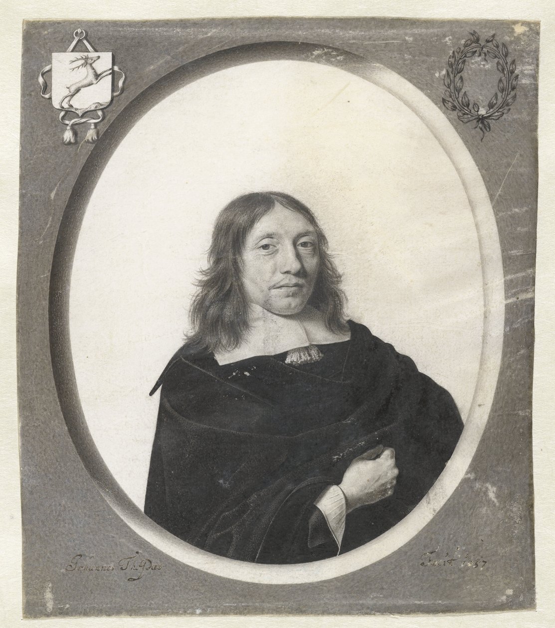 Porträt von Gijsbert van der Hoeven von Jan Thopas