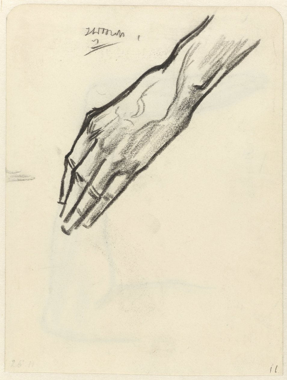 Studie einer Hand von Jan Toorop