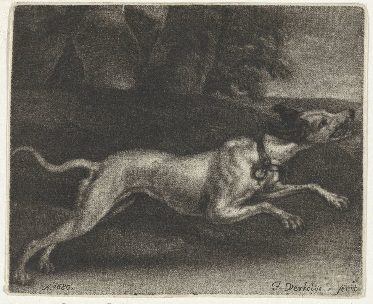 Rennender Hund von Jan Verkolje (I)