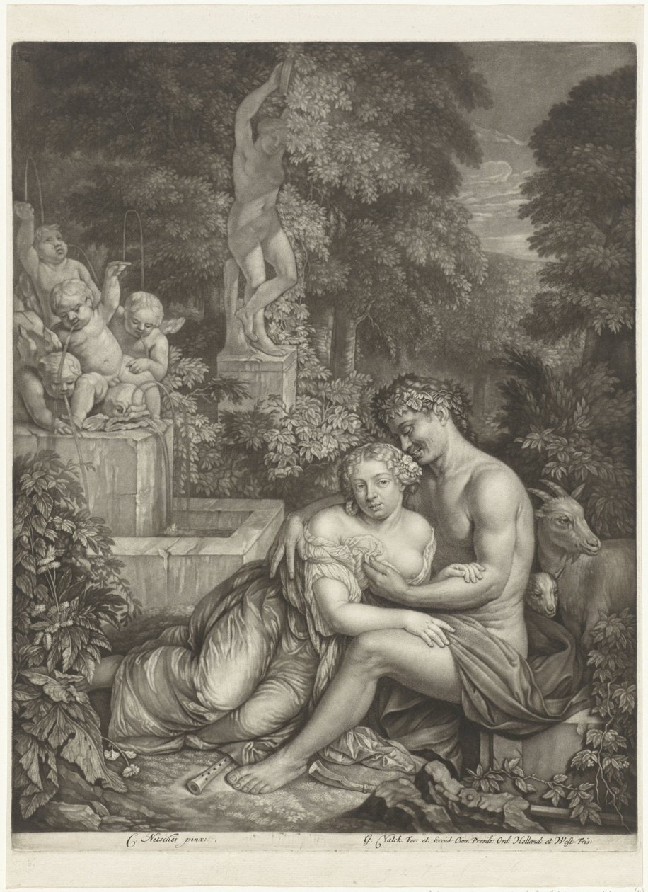 Vertumnus und Pomona von Jan Verkolje (I)