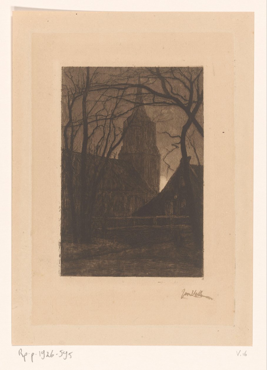 Kirche in Laren von Jan Veth (signed by artist)