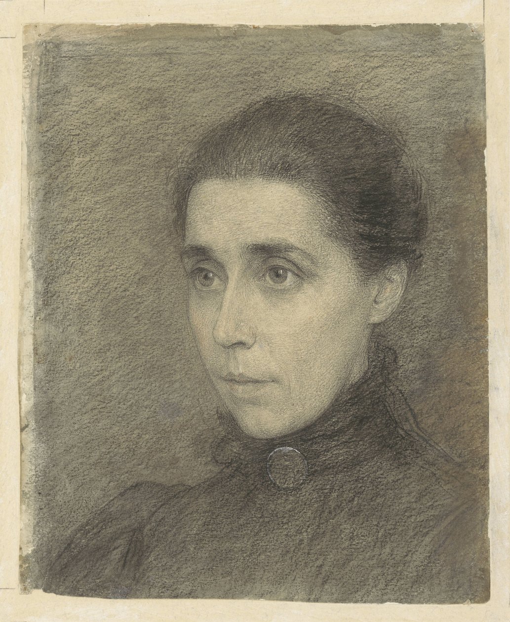 Porträt von Frau M. Bruyel-De Favauge von Jan Veth