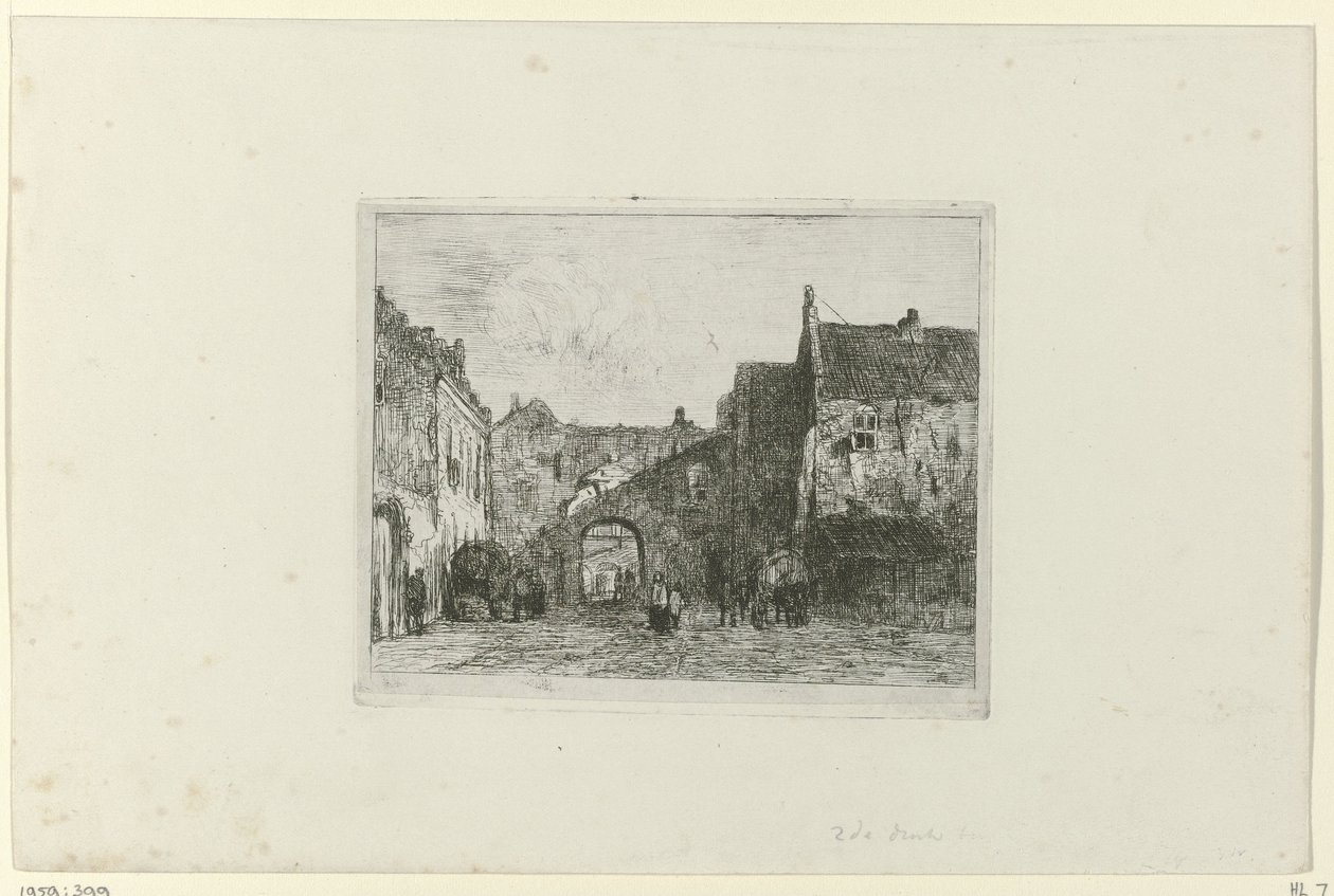 Ansicht des Binnenhofs von Jan Weissenbruch